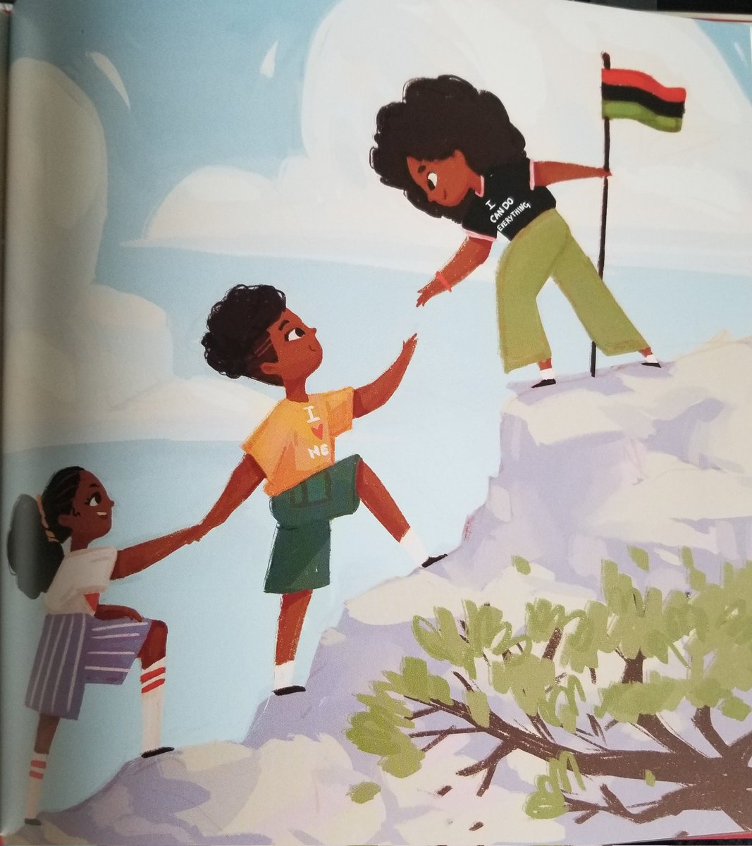teacher_grant's tweet photo. @teacher_grant What an amazing discussion @LoveofLit_Books from Nyasha Williams @xnyx on her book.  I love use of the alphabet for each affirmation.  The pictures and vibrant colours are beautiful.  My favourite letter is L is for Leader! https://t.co/NjGjtFziO6