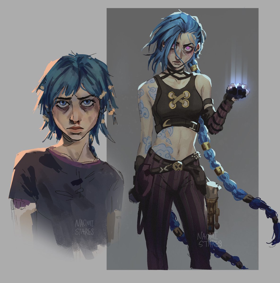 naomistares's tweet image. binged arcane yesterday with 2 assignments and a project up my ass #Arcane