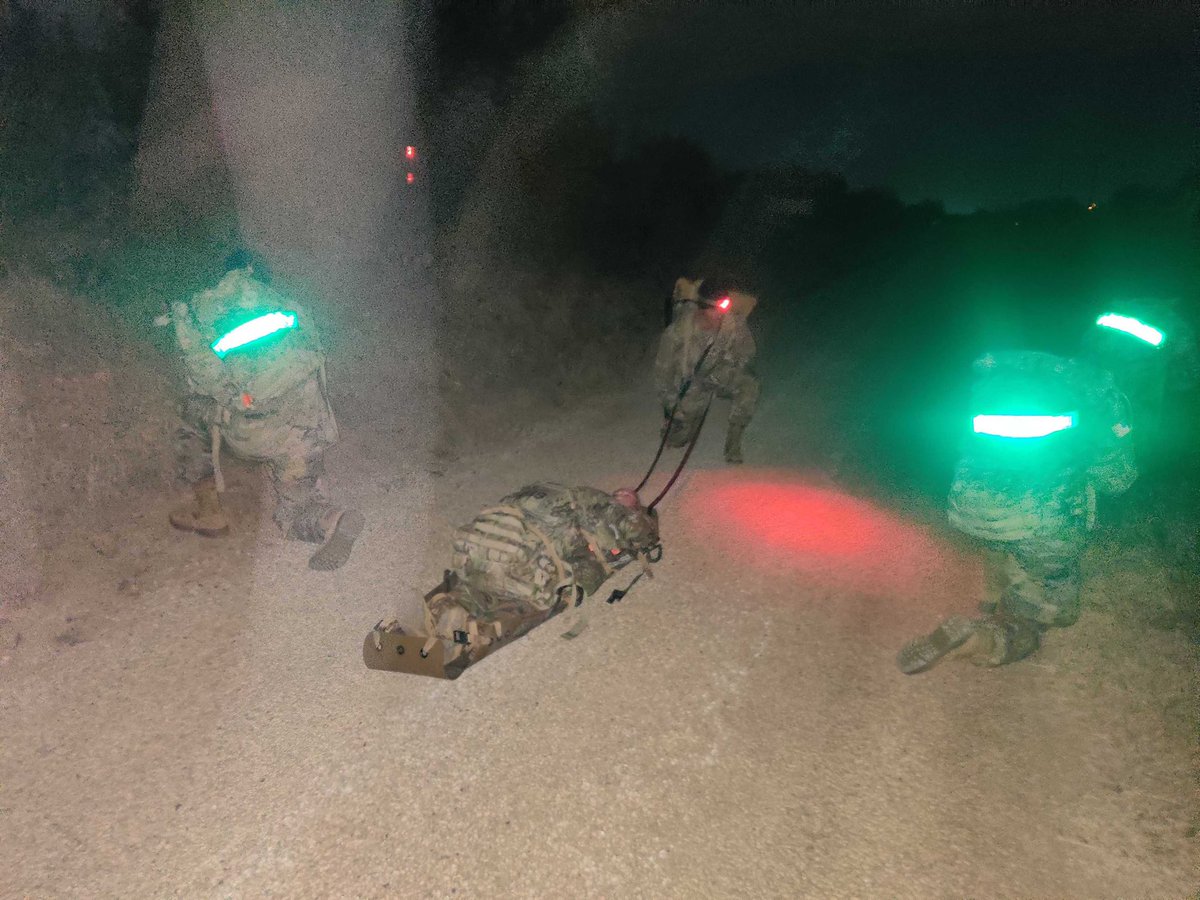 November_Alpa_B's tweet photo. HellRaisers ended the week moving tactically without a sound. A 6 Mile Ruck March was conducted, introducing soldiers to Casualty Carries / Drags and the proper use of the SKED and Litter. @SentinelSix @SentinelSe7en @Raptor_6_ @Raptor_Se7en @ColdCobra_6 @ColdCobra_7 @USACIMT https://t.co/7VOzahoC63