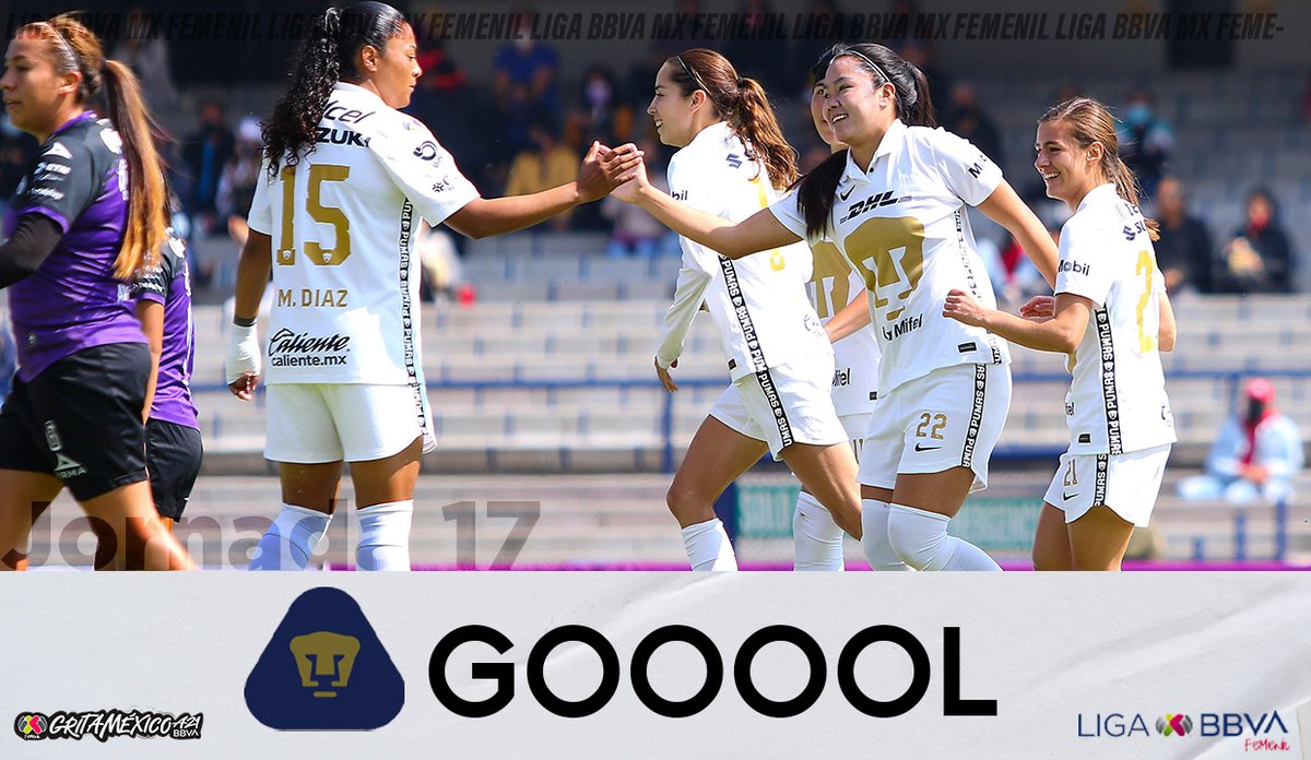  04´ @PumasMXFemenil 1️⃣-0️⃣ @MazatlanFem 

#VamosPorEllas ⚽🎀 
#DíaNaranja
#Únete