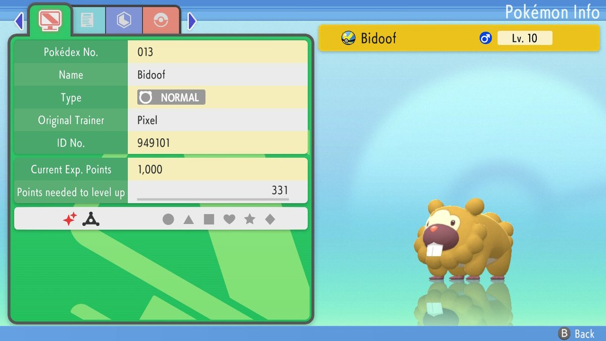 PixelGoWee's tweet image. Shiny bidoof and I only just started the game I'm dying!!!!! #PokemonBrilliantDiamond #NintendoSwitch