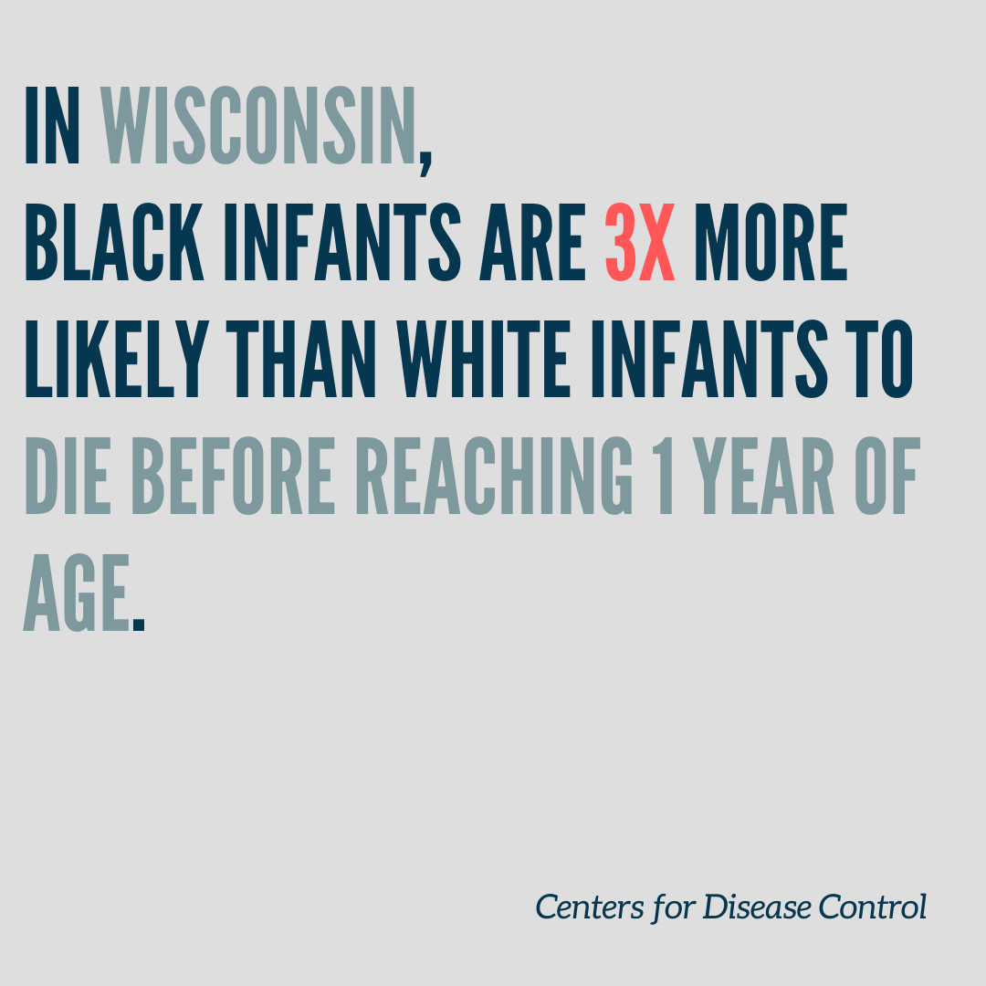 bkhans11's tweet image. WI has the largest infant mortality racial disparity in the U.S. The WI Birth Equity Act was introduced to address disparities.

Visit wibirthequity.org to learn more + take action!

@RepStubbs @StateSenLaTonya @healthywomenWI @wisc_aph

#MPH791 #PublicHealth #HealthEquity