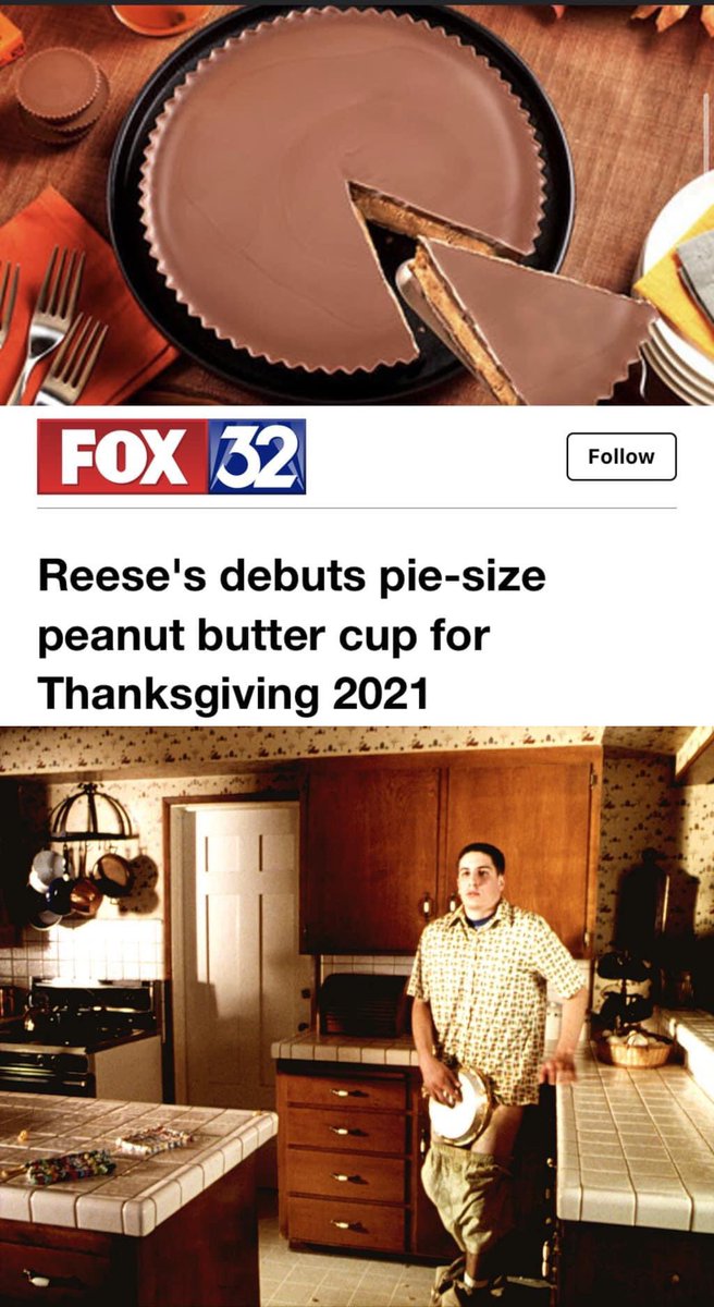 TurtleZeppelin's tweet photo. Posting a meme a day until @sixteenleo follows me back. Day 13:
#memesdaily #memes #meme #funny #lol #pie #Thanksgiving #dessert #reeses #chocolate #depression #sixteenleo #YouTube #cannabis #weed #weedsmokers #memes420 #meme420 #dank #dankmeme #dankmemes #ddank #lgbt #nonbinary https://t.co/qJ6wqQPa1P
