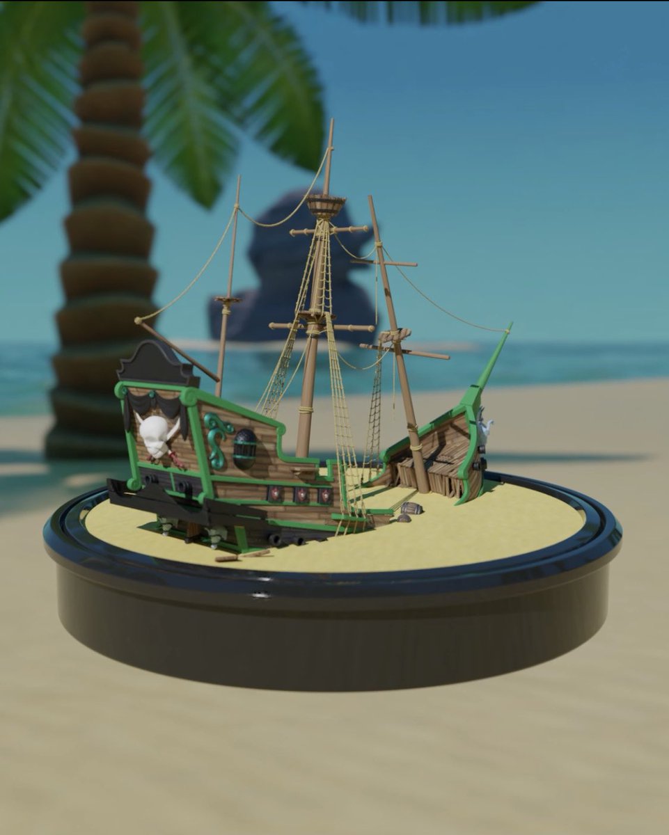 Walmartgamers's tweet image. Oh snap! @QuarterMachine is still popping out PiRat GolD!!!!! Check out this sweet new ship wreck that was just opened!!! (Oh and come mint yours today!!) 🚀🏴‍☠️🎉 #nft #shonduras #aforadley #ssa