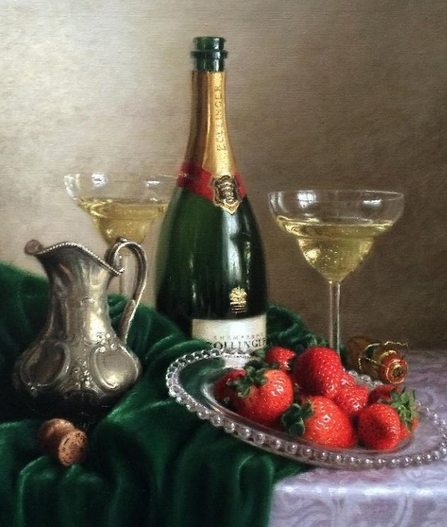 висенте мальо натюрморт. натюрморт с шампанским и фруктами. раймонд кэмпбелл художник. уильям харнетт картины. Roy hodrien художник картины.