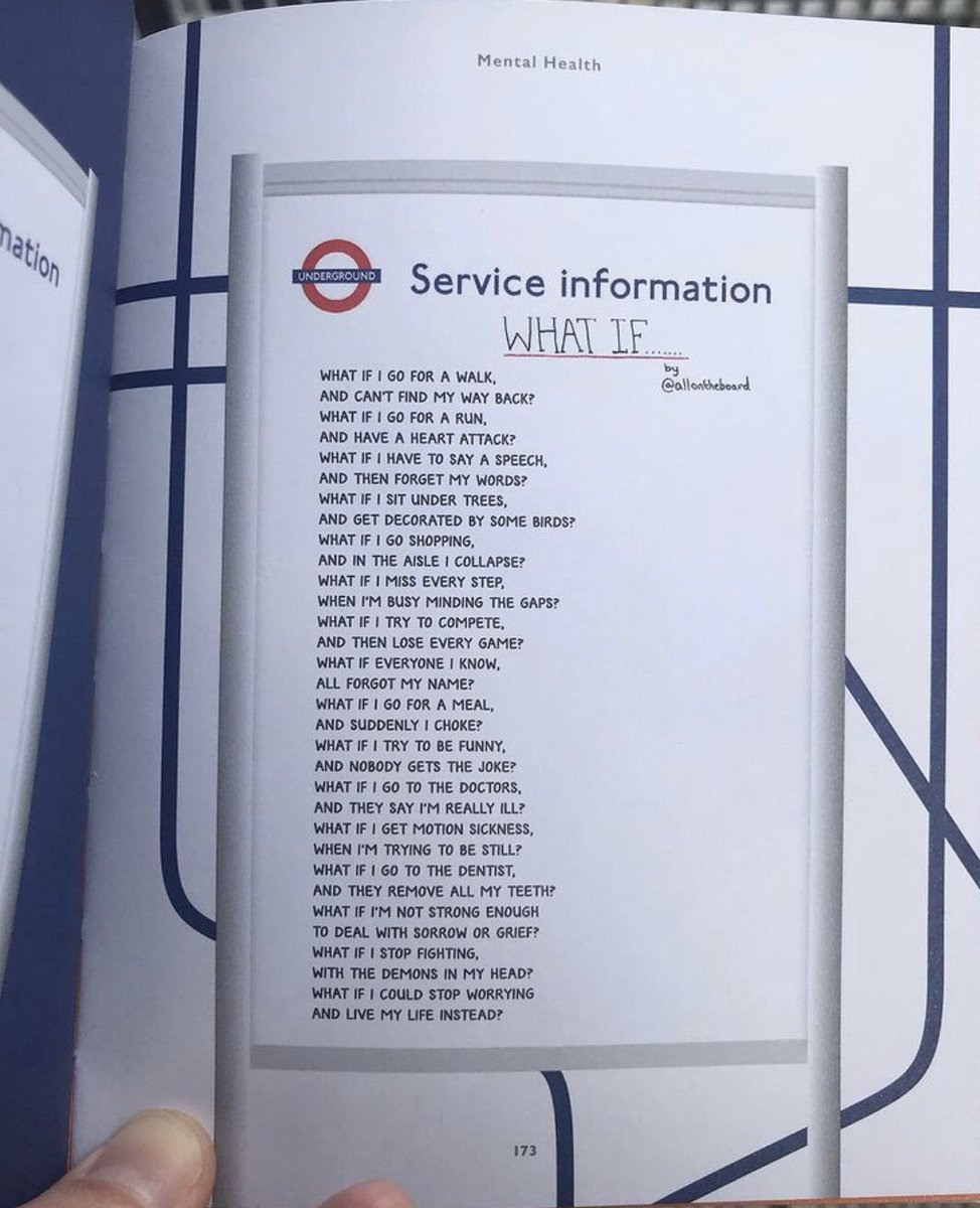 As difficult as it may be at times,
‘What if I could stop worrying and live my life instead?’
<a href="/allontheboard/">All On The Board</a> 

#WhatIf #MentalHealth #allontheboard 

All On The Board book - amazon.co.uk/Tfl-Quote-of-t…