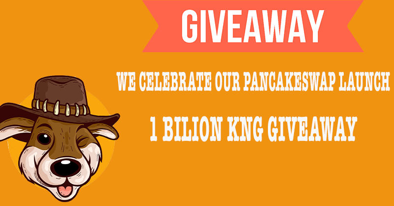 kangaroo_coin's tweet photo. Today we are announcing a big #Giveaway to celebrate our @PancakeSwap launch 🦘 . 
1 Bilion #KNG GIVEAWAY
To enter you need to retweet this post and to follow our account. https://t.co/PsgljcYyyx