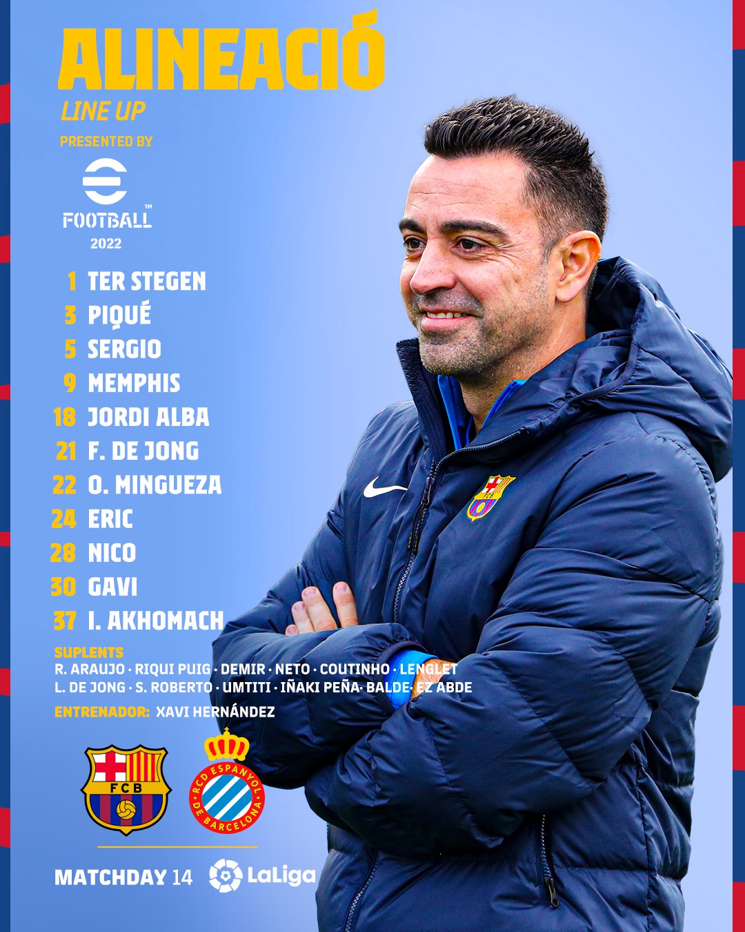 Fc バルセロナ チャビのバルサ初スタメン Barcaespanyol T Co Cqjvcd0lln Twitter