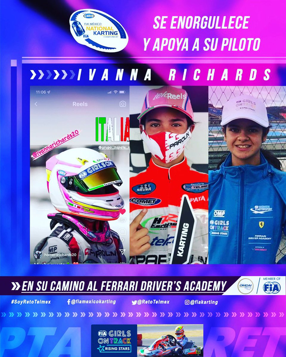 Vamos <a href="/IvannaRichards/">Ivanna Richards</a> <a href="/hrichards20/">Homero Richards</a> 👏🏻👏🏻👏🏻👏🏻 <a href="/OMDAIMX/">OMDAI</a> <a href="/escuderiatelmex/">Escudería Telmex</a> #GirlsOnTrack #Karting #Mexico #Champion #WomanInMotorsports #hri_karting_mexico #SoyRetoTelmex
