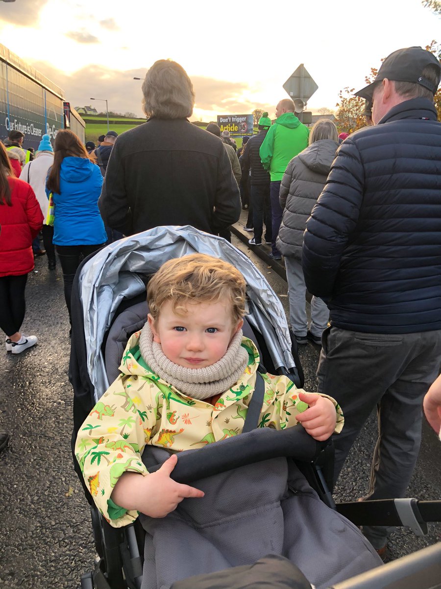 RyanCarlin's tweet photo. Carrickcarnan today with @johnpgormley to say ‘Back off Boris’, No to Article 16 & No Hard Border in Ireland. Great turnout for the #BorderCommunitiesAgainstBrexit protest & our second family trip to Carrickcarnan in a week. Iarla’s basically a local at this stage. https://t.co/KHri7oL0xb