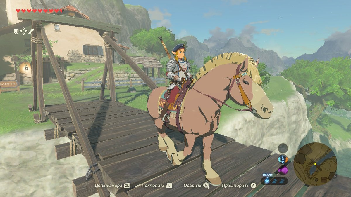 #TheLegendOfZelda #BreathoftheWild 
Ну и наконец Ландскнтлинк на коняхе