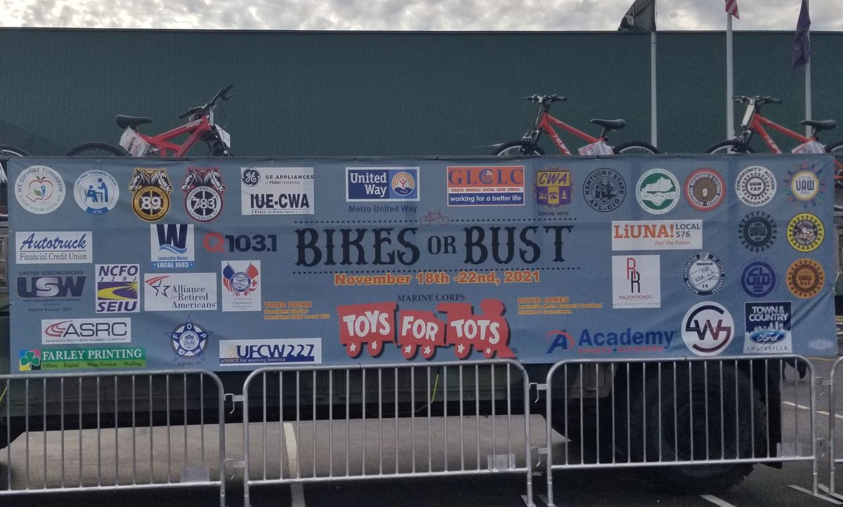 GLCLCky's tweet photo. BIKES or BUST 2021 could not happen without the contributions of all of these sponsors from labor unions, community groups, and businesses. #bikesorbust #unionsgivingback https://t.co/un75GOzSKv