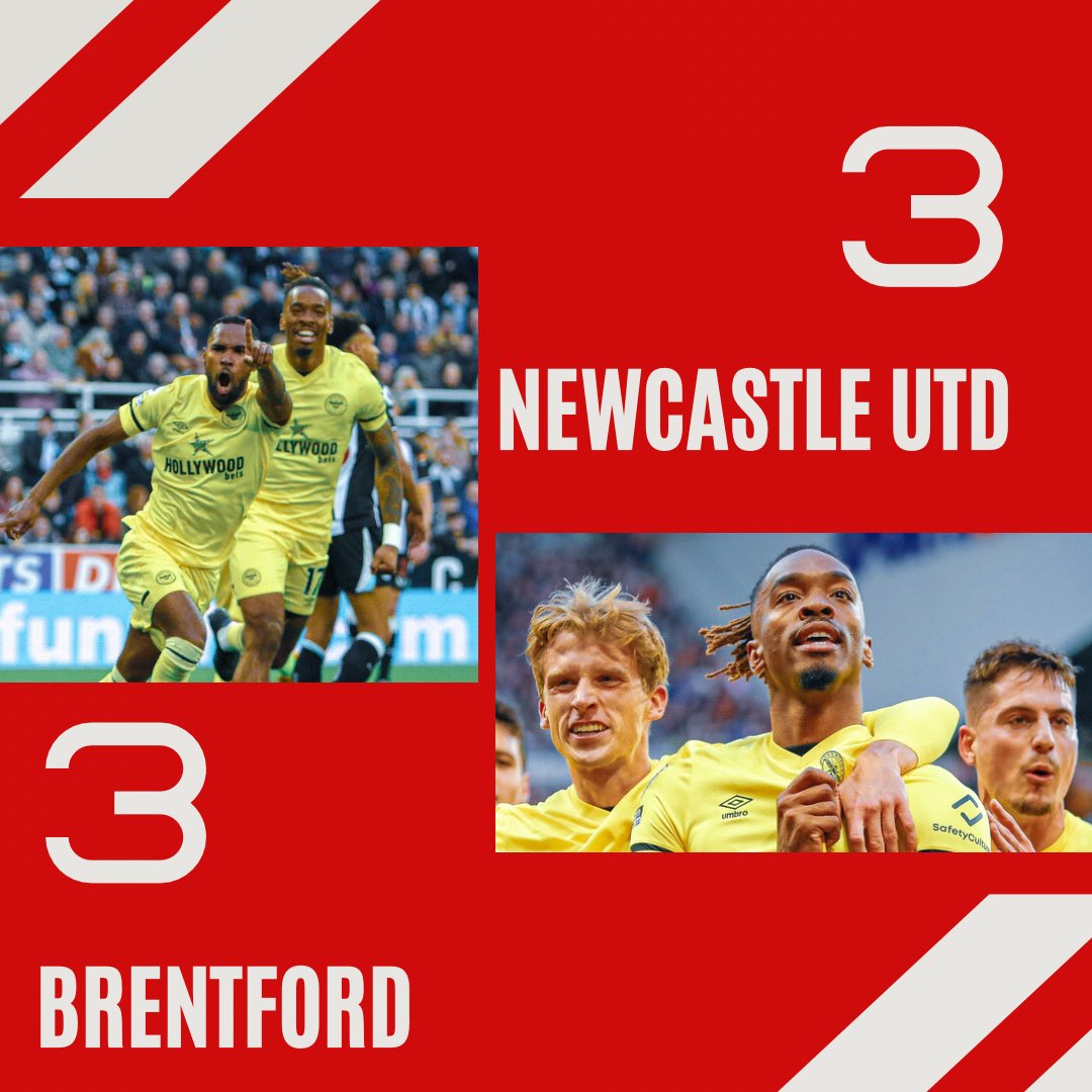 beesbulletin's tweet photo. Thomas Frank admitted we gave too much away but I’ll take a point away from home in an enthralling, back-and-forth encounter. #brentfordfc #NEWBRE https://t.co/1MVZWzVLmp