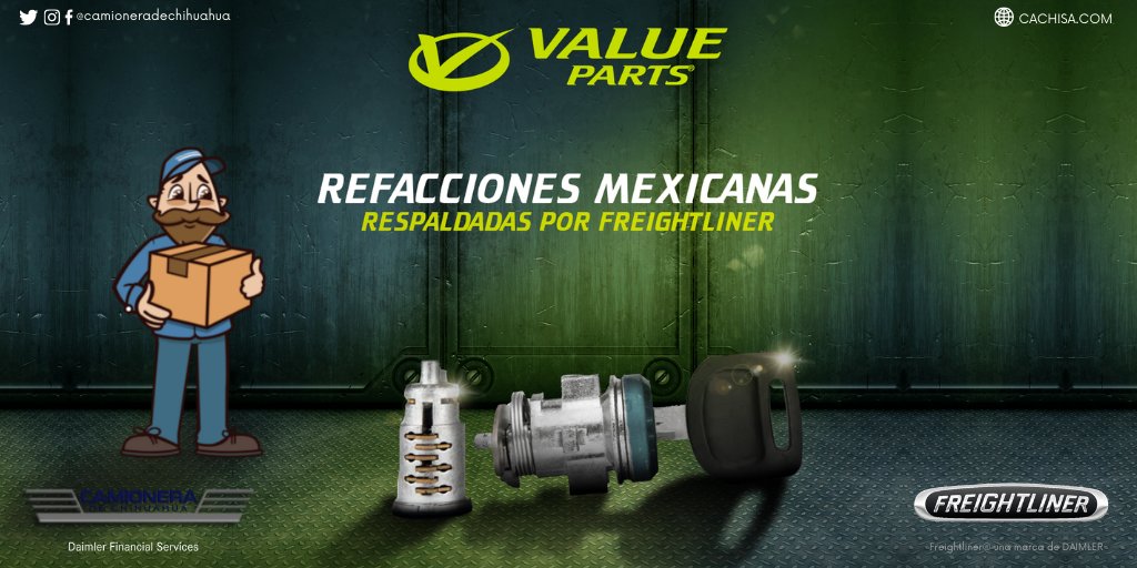 CACHISA1's tweet image. Los mejores precios en Refacciones Multimarca sólo los encuentras con ValueParts. 
Contáctate con nosotros en cachisa.com  
#ValueParts #freightliner #daimler #camioneradechihuahua #calidad #refacciones #multimarca #familiacachisa #cachotumejorcompañerodeviaje