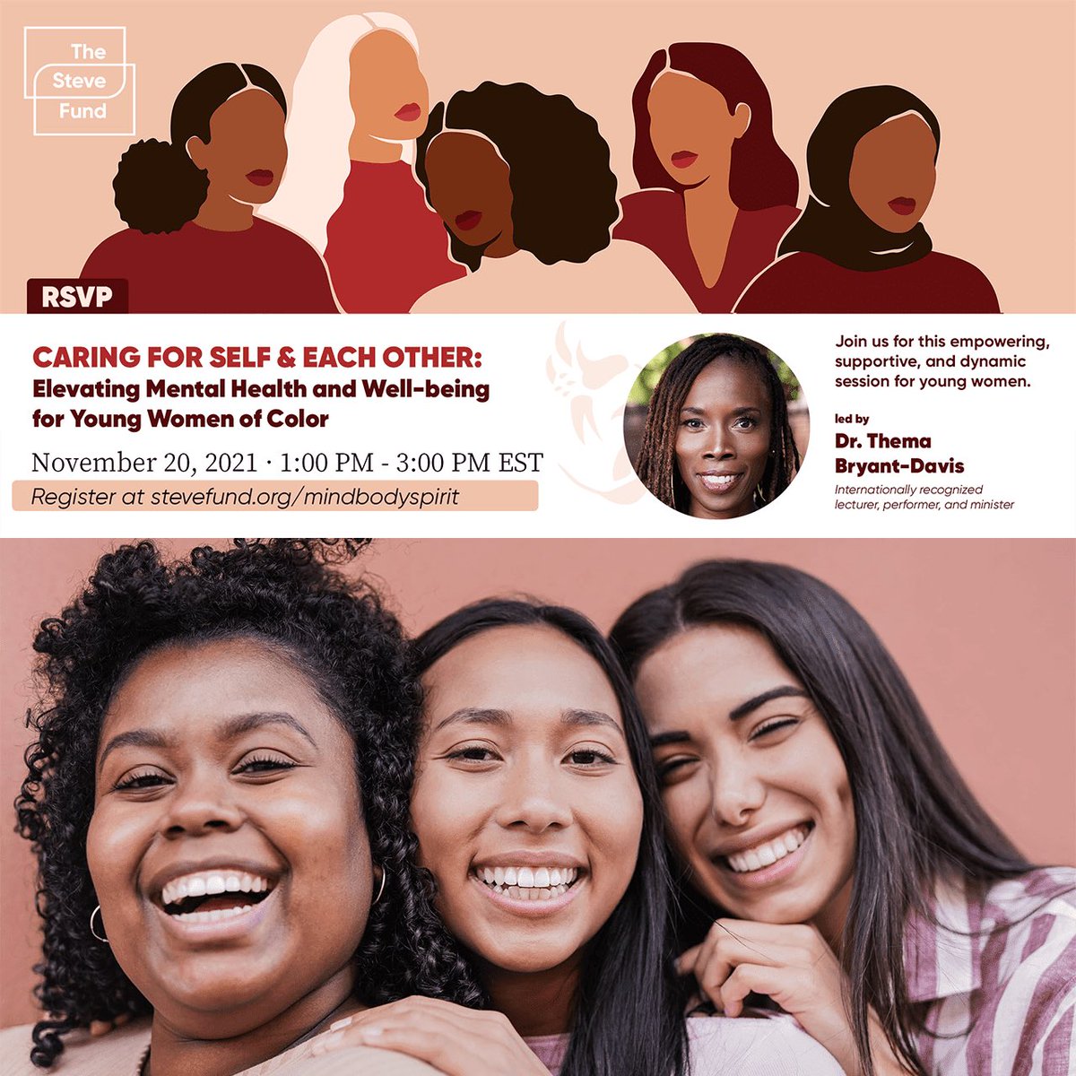 gabbbbbbbbbss's tweet photo. Excited to hear @drthema talk about mental health for young women of color! #mindbodyspirit #selfcare https://t.co/sp7Nn3AuXm