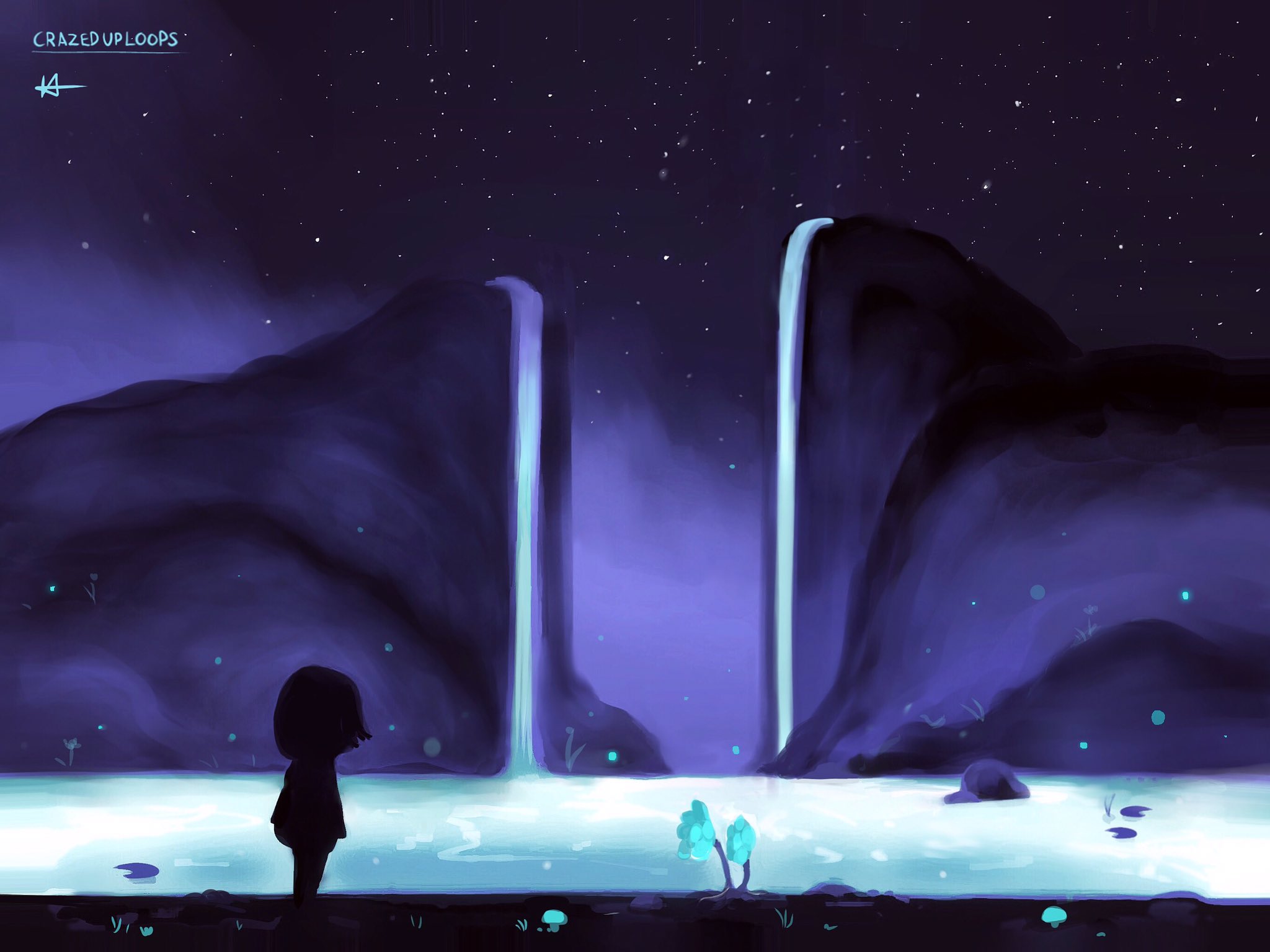 Loop Wanted To Try Some Undertale Backgrounds So I M Starting With Waterfall Undertale Undertalefanart Undertalefrisk T Co G5lqmkmrcd Twitter