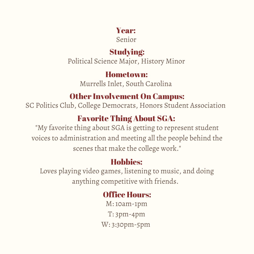 Meet your wonderful Student Body President, Ryan Thompson! 
Fun fact: Ryan has 11 tattoos.