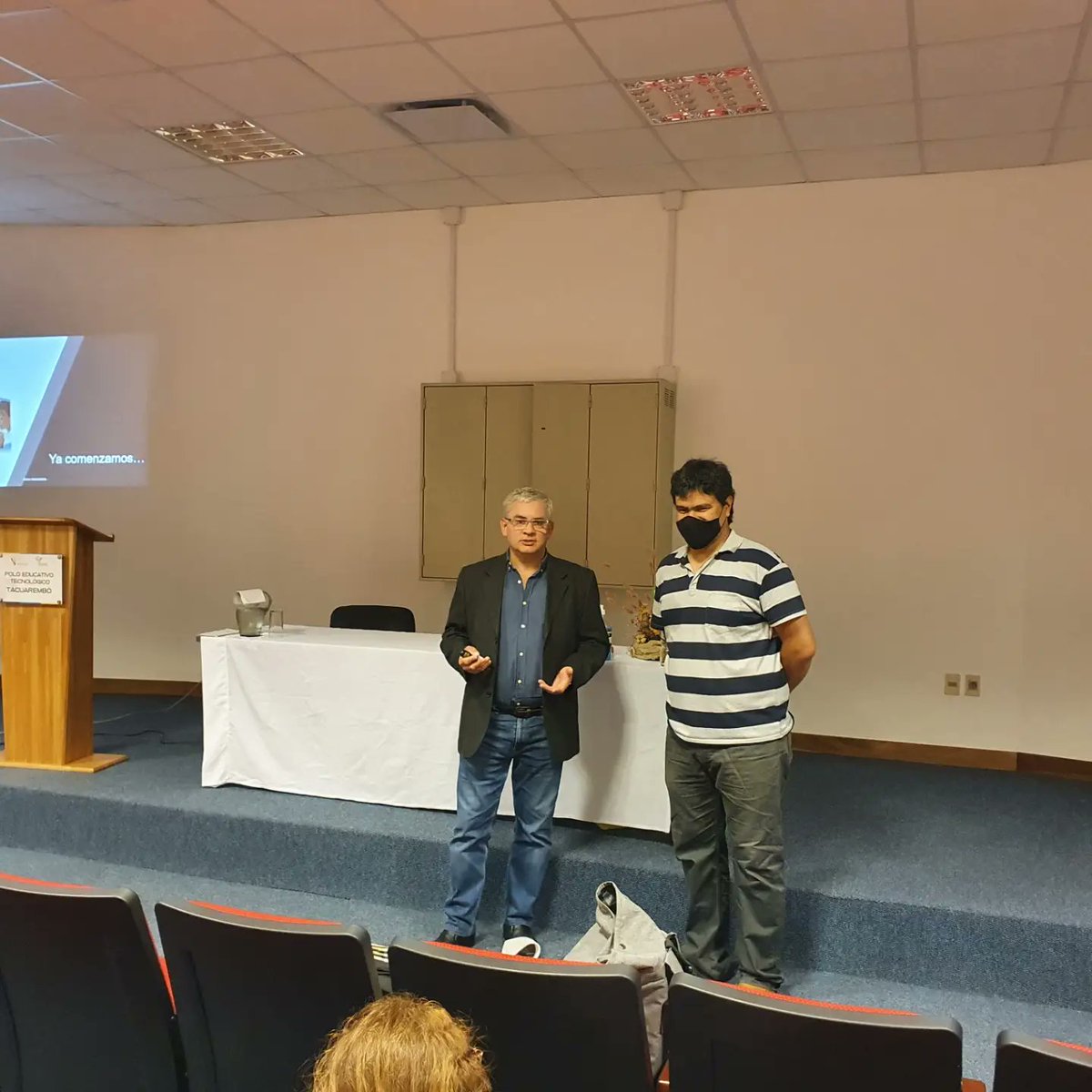 Giniafigue's tweet photo. Encuentro de Estudiantes Polo Tecnológico Tacuarembó. Organiza @jedeutu @UTU_Uruguay @ANEP_Uruguay Diserta Prof. Alvaro Notaroberto https://t.co/jzt3tYcgU2