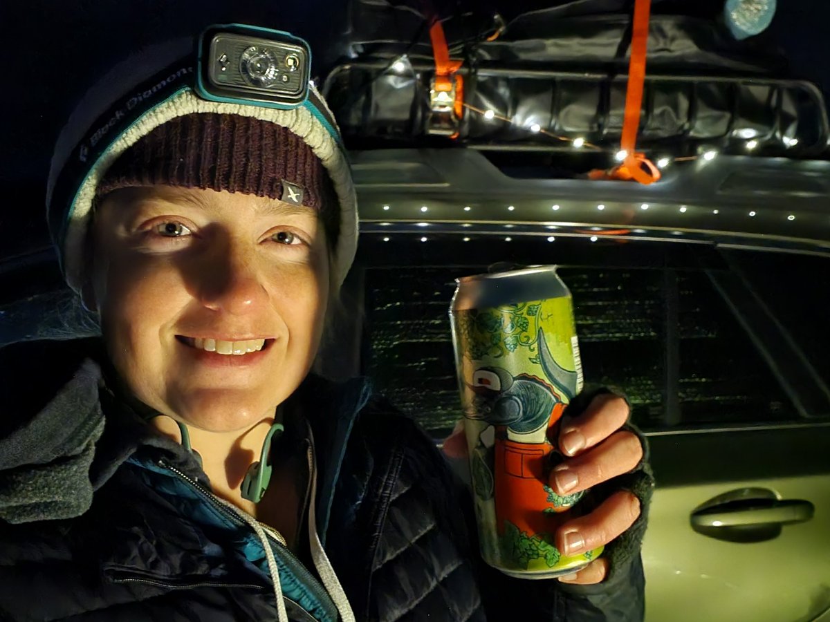 Heironisaurus's tweet photo. Enjoying my last can of farmers' annuary 2021, featuring a #sturgeon, while camping with my favorite human and pups seemed like a fitting way to celebrate another lap around the sun.  @FortGeorgeBeer #teamfish https://t.co/GY7zgmBHgf