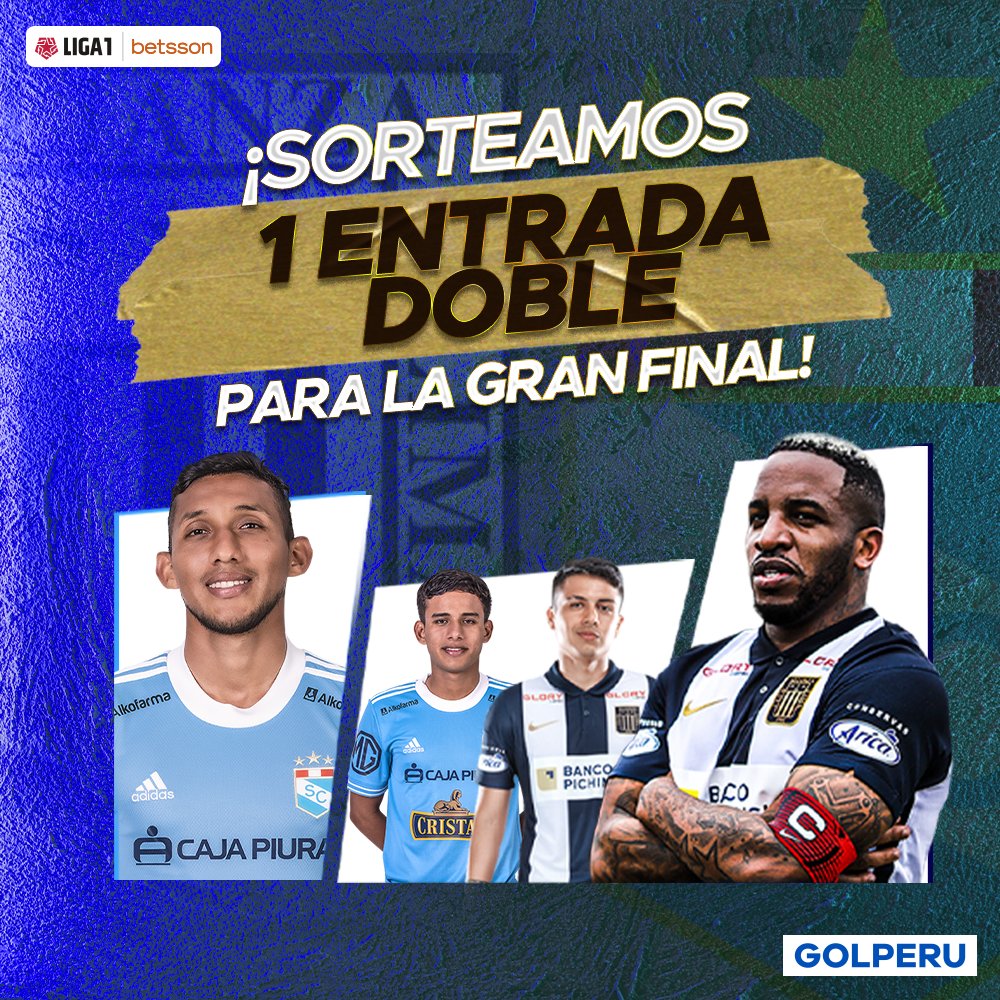 GOLPERUoficial's tweet photo. ¿QUIERES IR A LA FINAL? 🤩

Estamos sorteando una entrada doble 🎁🎟️ para #LAGRANFINALXGOLPERU
🏆🇵🇪 de este domingo 21.

Para participar:
1️⃣ Sigue a @GOLPERUoficial
2️⃣ Dale RT y me gusta a esta publicación

📌 Anunciaremos al ganador hoy en #CÓDIGOFÚTBOL 📺 desde las 9:00 PM. https://t.co/1FArDzMjkc