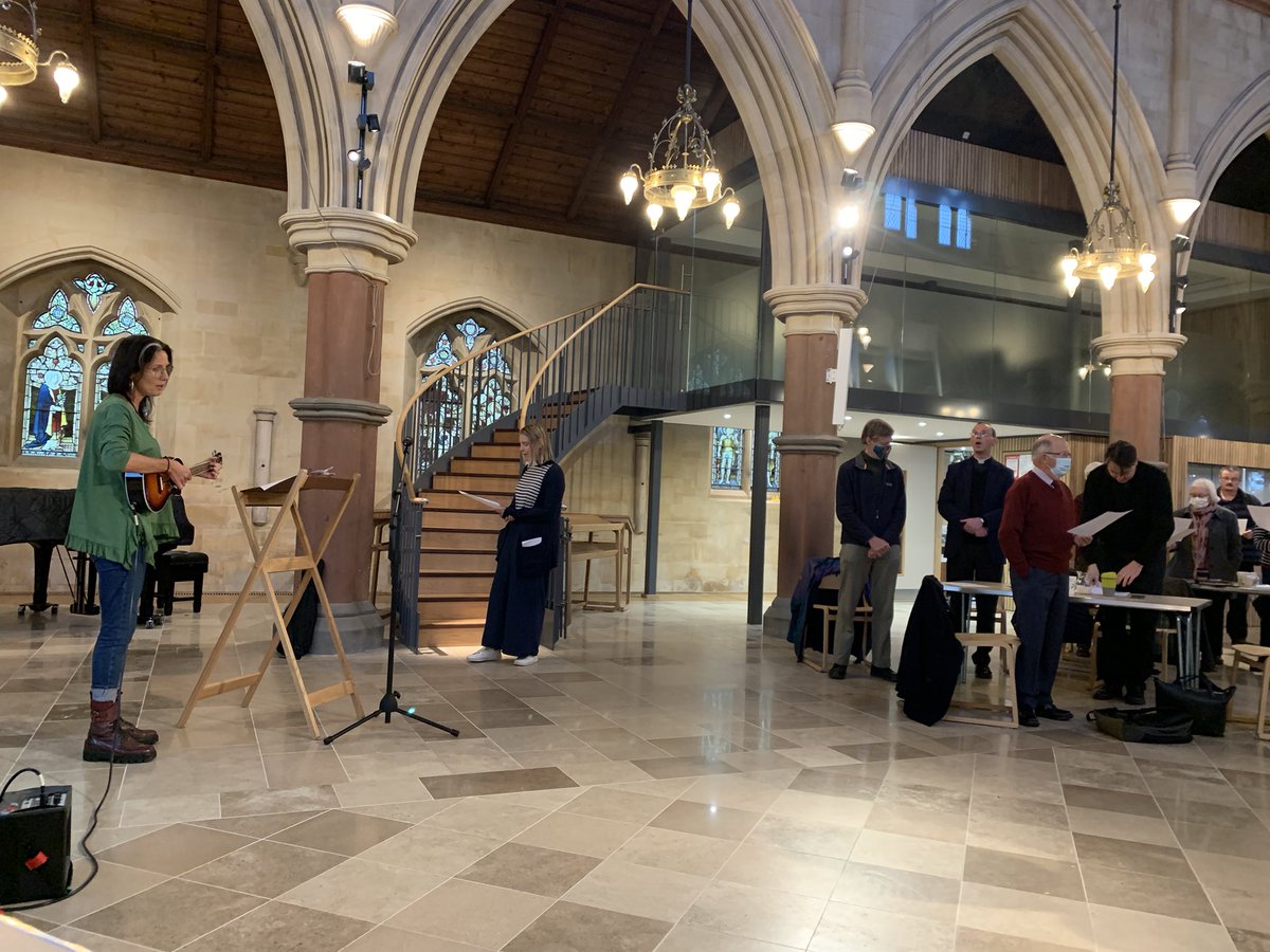 Nickduffdavies's tweet photo. A great morning worshipping, taking stock &amp; exploring our #LifeTogether with @Sarahmchaden @RevGaryGrady @FrSJMHamilton @EmmanuelChelt @pipandjims @StStephensChelt @tciwh @StPetersLeck @cheltnet @GlosDioc #MixedEconomy @BishGloucester #church #cheltenham @bptewkesbury https://t.co/0M3cLAHjoD