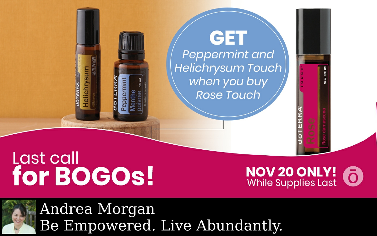 Get BOTH Peppermint AND Helichrysum Touch with your purchase of Rose Touch! Buy now here: doterra.com/US/en/site/and…