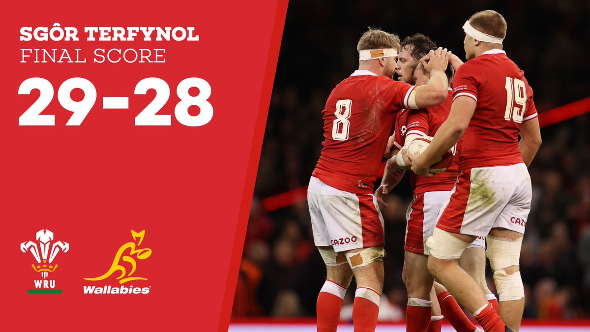 WelshRugbyUnion's tweet photo. What a way to finish the #AutumnNationsSeries https://t.co/luCVnGrZz9