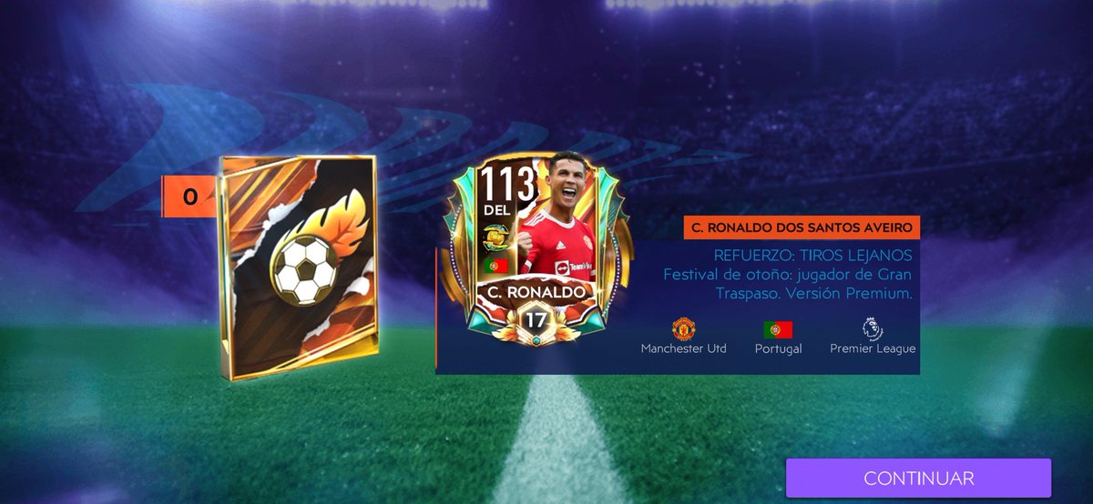 JoseAlep1's tweet photo. C.Ronaldo✅🇵🇹🔥

Elegí a Ronaldo por que como ya tengo a Messi Utoty y Gullit MCO y no los pienso cambiar, decidí sacar a Ronaldo que me sirve de titular! https://t.co/ZXKBHcKpHc