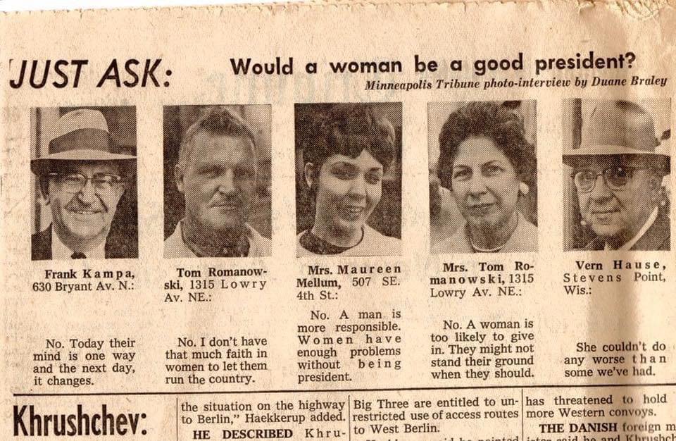 RogersHistory's tweet photo. Interesting starter to inspire some discussion (and reaction!). Source: 1963 US newspaper. https://t.co/AgwLPPZ2tR
