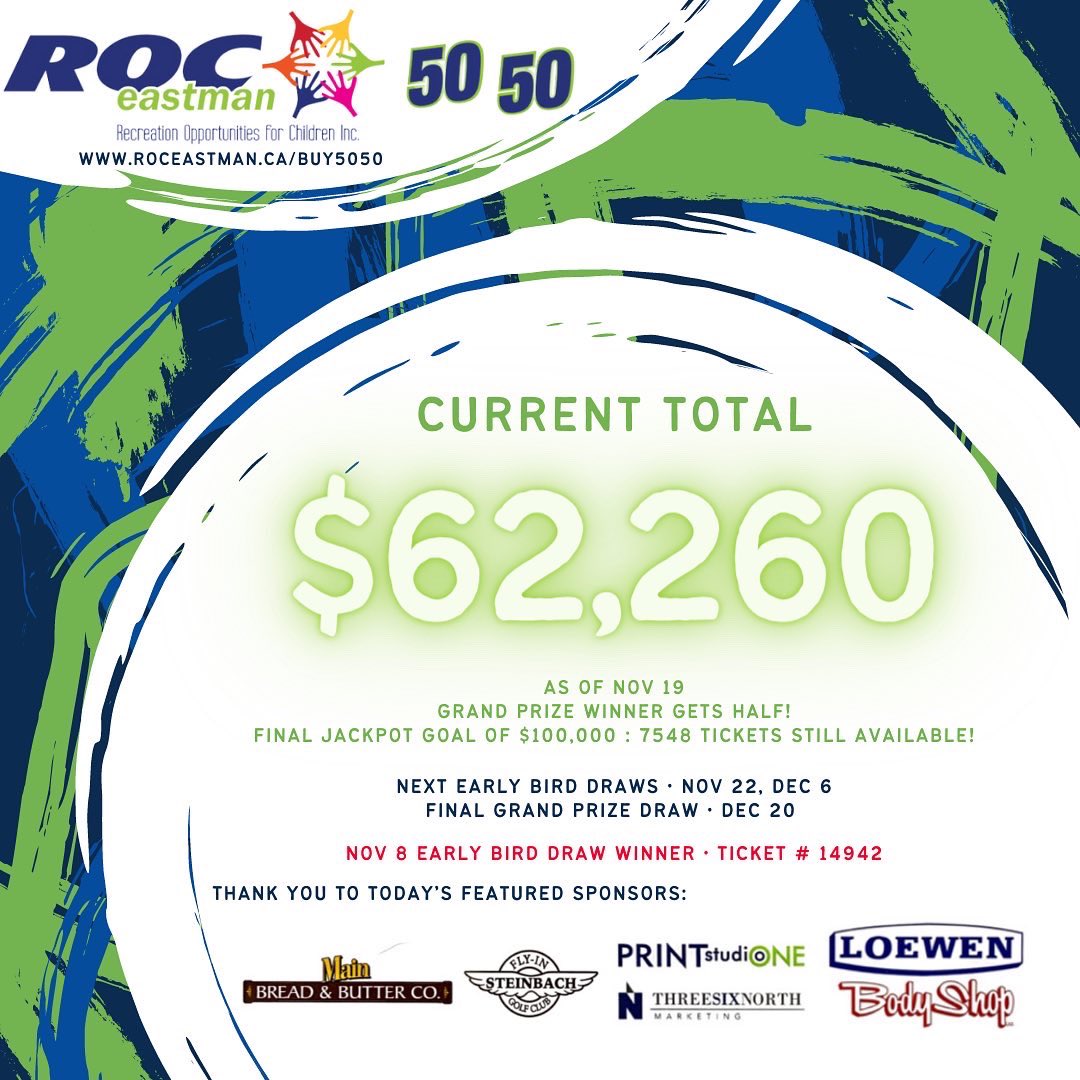 roceastman's tweet photo. Win up to $50,000! Open to all #manitoba residents. For more info and to buy tickets visit https://t.co/52TyV6VCsz https://t.co/U8eJUtmUoJ