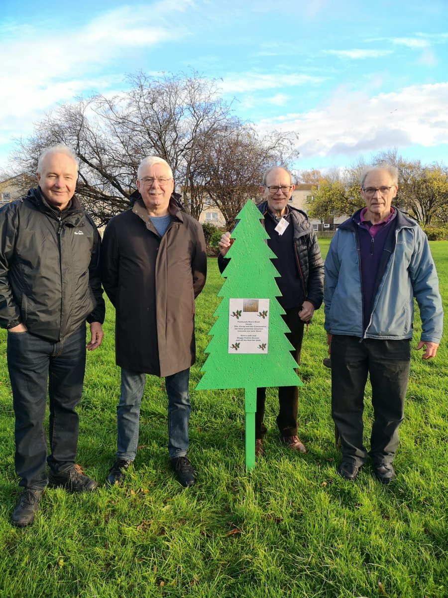 Double celebration with The Pentlands Men's Shed - presented with <a href="/Coopuk/">Co-op</a> Local Community Fund 'big cheque' for £1,495.22, and for Corslet Place Currie Co-op a Christmas🎄gift of thanks. #MakingADifference with <a href="/KerryHanlon/">Kerry Hanlon</a>. 
<a href="/danielmcd96/">Daniel McDougall</a> <a href="/SteveR_MPC/">steveritchie</a> <a href="/Tom_MPM/">Tom Copeland</a> <a href="/CranstonGraeme/">Graeme cranston</a>