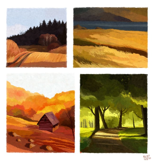we love and respect little landscapes here! 