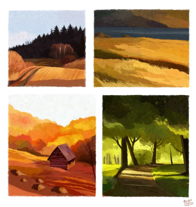 we love and respect little landscapes here! 