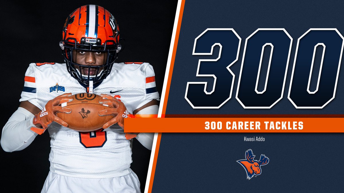 Utica_Pioneers's tweet photo. Congratulations to Kwasi Addo on becoming the third-leading tackler in school history! His career high 21 stops pushed him over 300 for his career! https://t.co/VOhCpeotuS