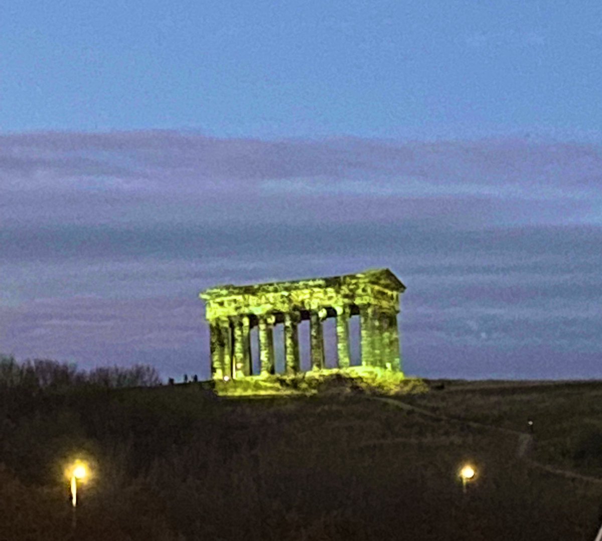 CroftTravel's tweet photo. A TELLING OF LIGHT ❤️  #lumieredurham 

Penshaw Monument has become a striking &amp; haunting memorial to lives lost due to Covid as part of the Lumiere Festival. We are proud to be partnered with such an outstanding event within our home County.

 #lumieredurham2021 #penshawmonument https://t.co/jFsd1BPN3Y