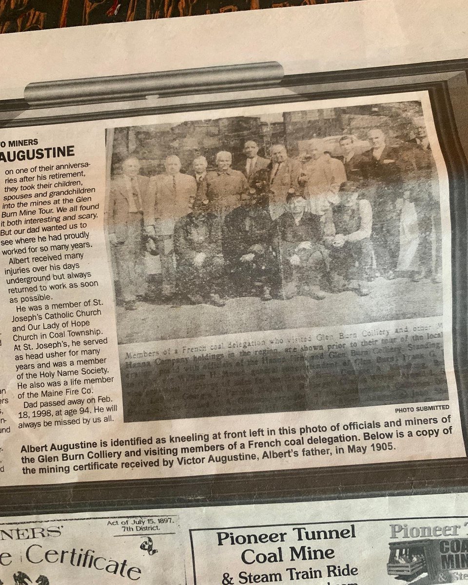 Super grateful to the editors of Pine Mountain Sand &amp; Gravel for giving this poem honoring my Great / Great Great Grandfathers Victor and Albert Augustine and the coal mines they worked up in the Pennsylvania anthracite country.

#poem #poetry