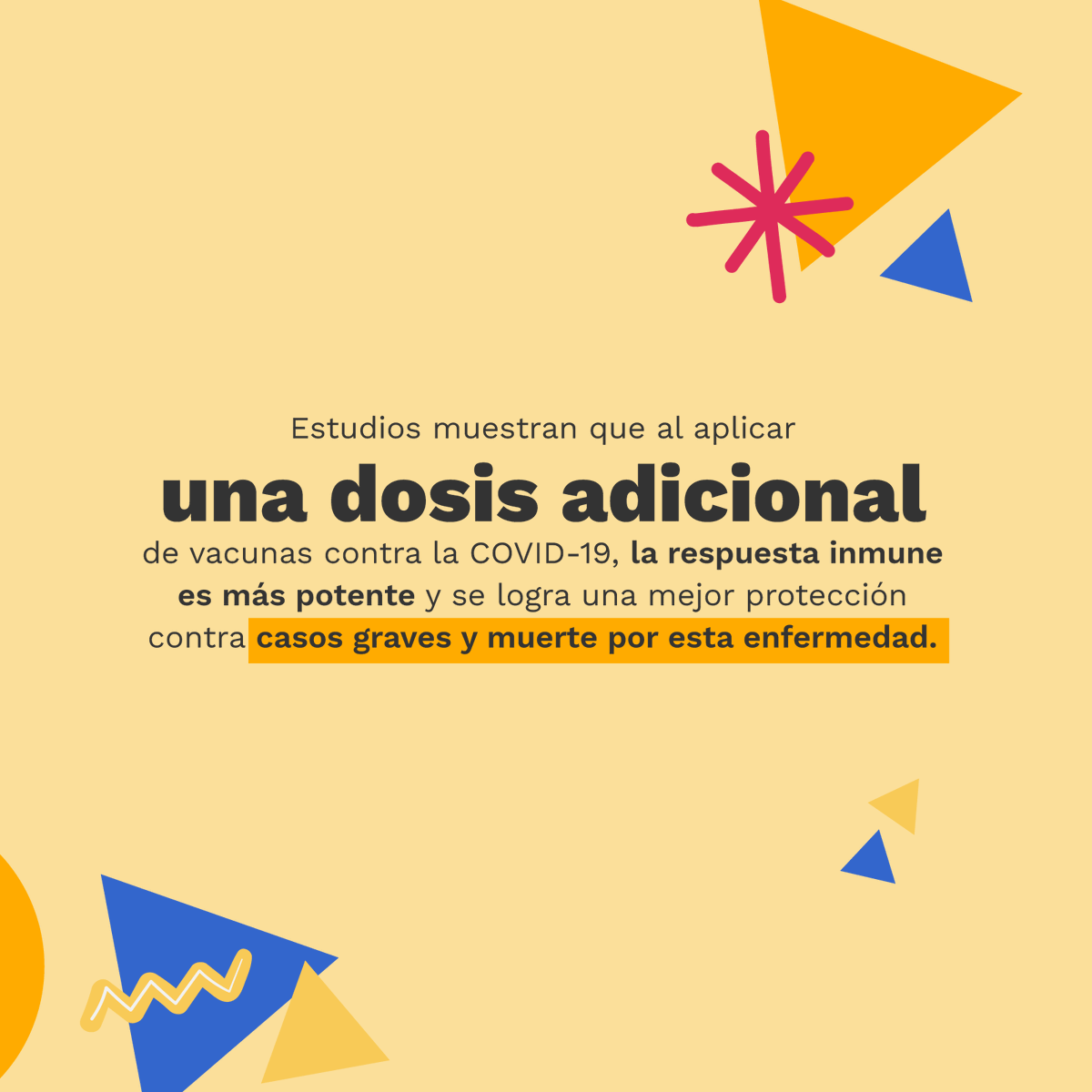 MinSaludCol's tweet photo. Para mantener protegidos a los mayores de 50 años, es necesario que reciban una dosis adicional de la vacuna contra la COVID-19, 4 meses después de haber completado su esquema de vacunación. #Vacunémonos✌️ https://t.co/5W1mZyVqP6