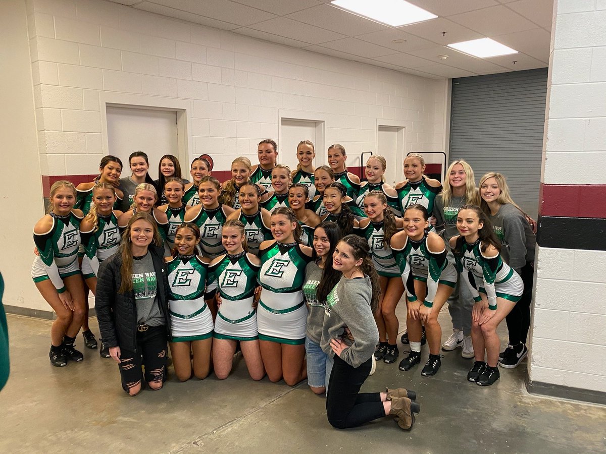 Congrats Competition Cheer on finishing 2nd at the 4A State Competition! #waveallday