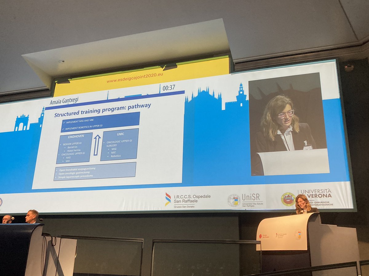 ManuelPera11's tweet photo. Excelent presentations by Amaia Gantxegi @vallhebron and @eider_talavera reporting their experiences after completing #ESDE Fellowships in #esophagogastricsurgery in Utrecht/Eindhoven &amp; Milano. Great achievement!
@aecformacion @RichardvHill @me4_so https://t.co/s9IHCIcr9b