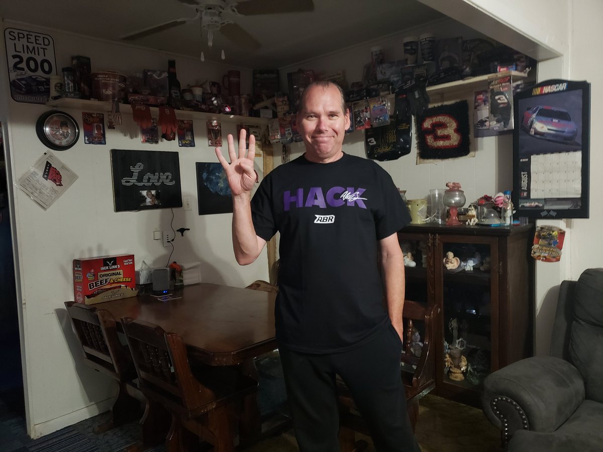 MarkGuth3's tweet photo. @Alex_Bowman I got my Hack Tshirt today. It is perfect! https://t.co/B3EUwa8Z6l