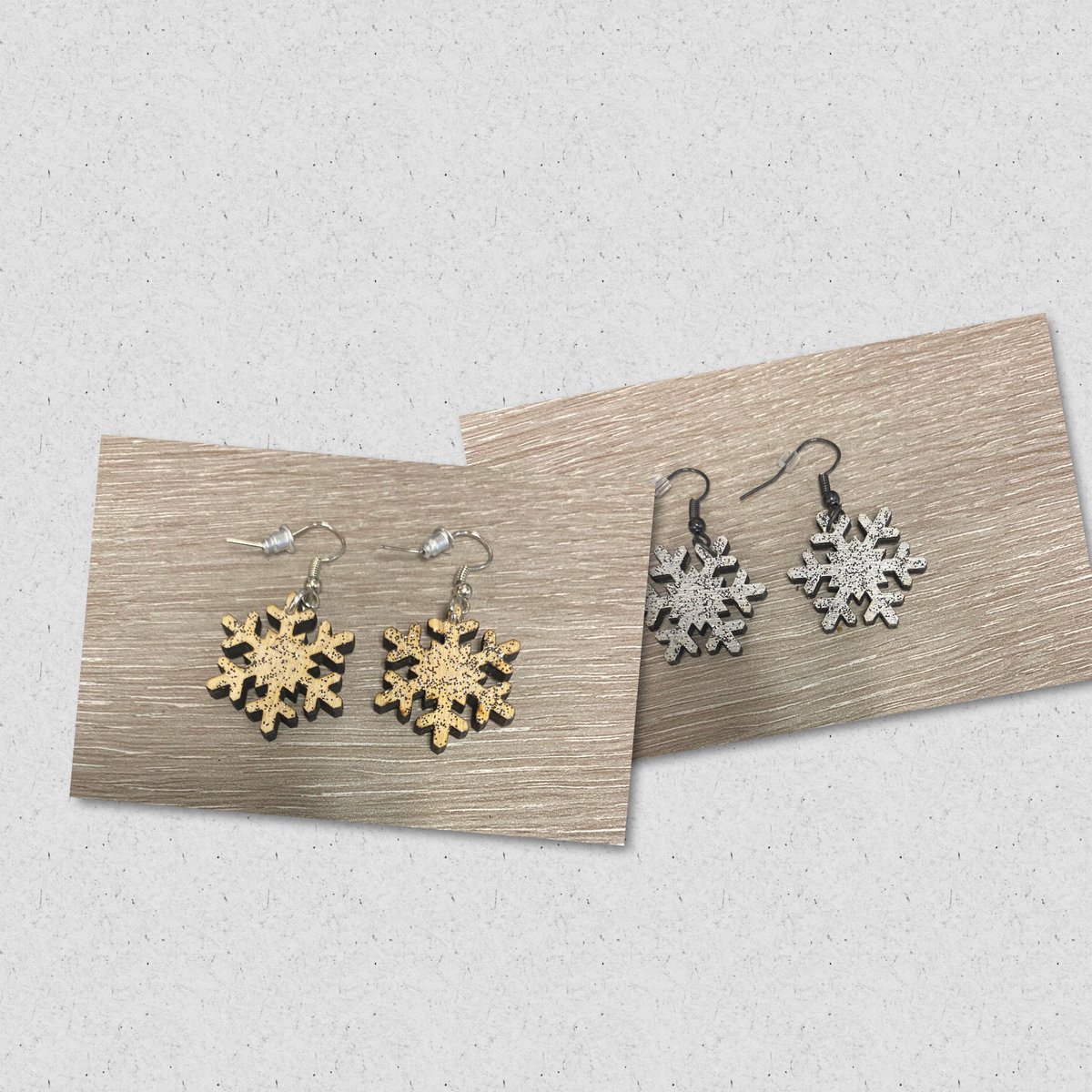 RandaHalsema's tweet photo. New inventory created today- cute wooden snowflake earrings ❄️
#handmade #customwoodwork #customwoodworking #giftideas #gift #gifts #jewelrydesigner #jewelry #winterfashion #homeofpurdue #purdueuniversity #westlafayette #weatlafayetteindiana #lafayetteindiana #halsemacustomcrafts https://t.co/71lfPWO3UJ