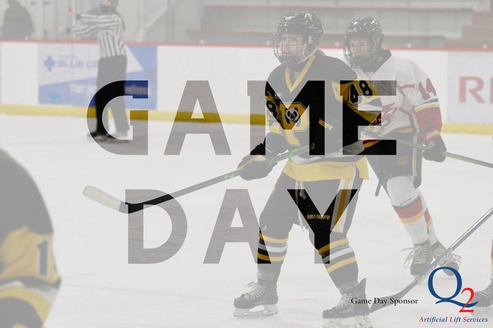 jroilerswhite's tweet photo. GAME DAY! Who doesn’t love a little hockey action on a Saturday night! Your Pandas take on the @calgaryfireAAA tonight @ 8:00pm at Millwoods Recreation Centres #yeg 

———

Your Game Day post is sponsored by Q2 Artificial Lift Services. 

Thank you Q2 for supporting the Pandas! https://t.co/7giVWK3XuU