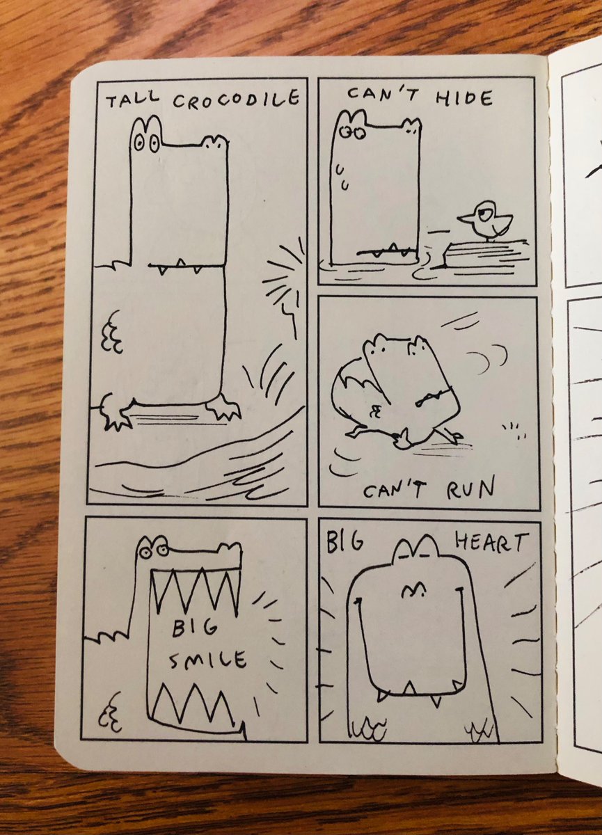 got one of those sketchbooks with comic panels in it 