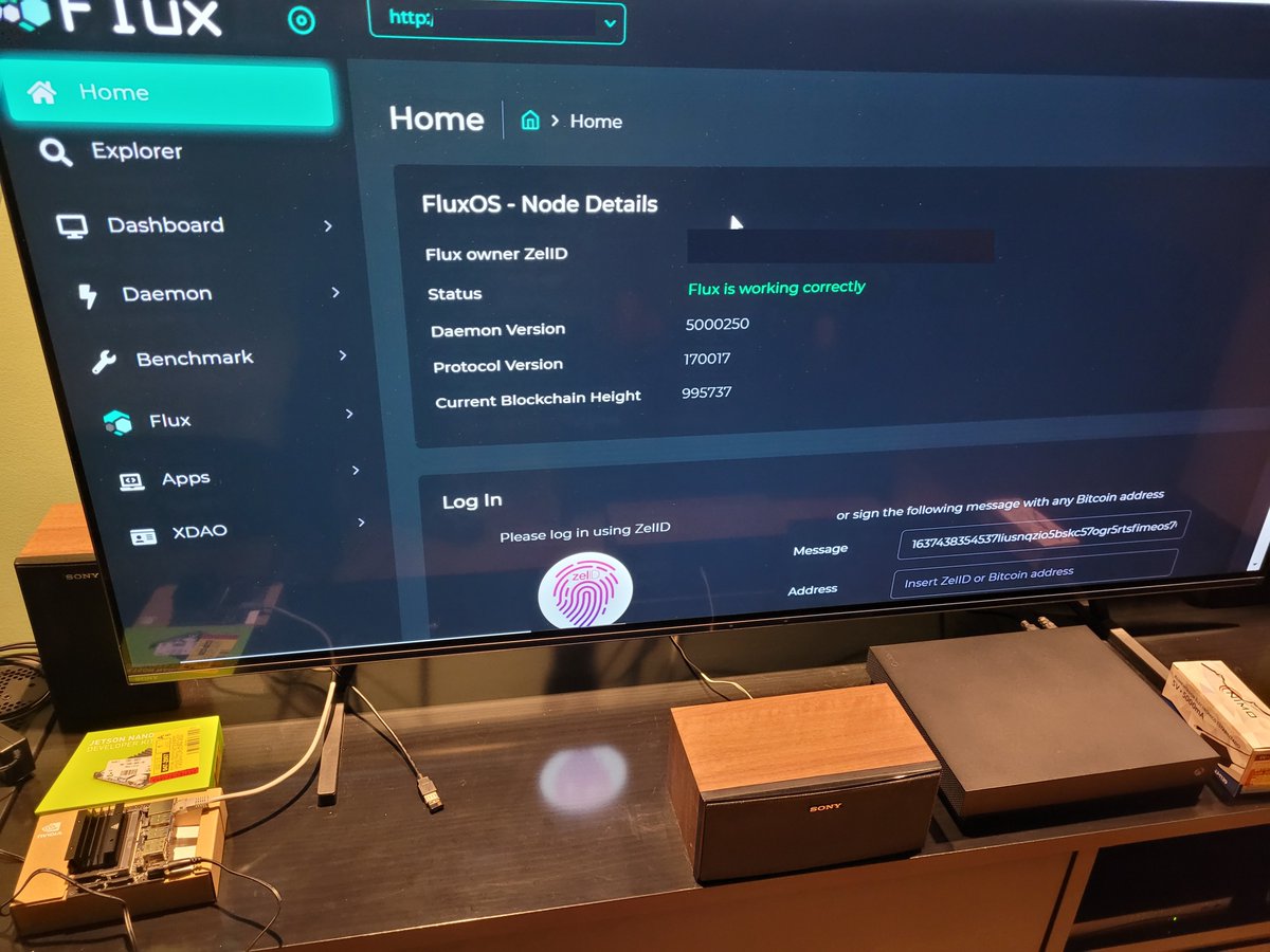 Cabecinha1984's tweet photo. We have a new boy in town... #jetson! It is now running and confirmed on $Flux decentralized computational network! Testing it ATM! What do you guys think if we bring AI capabilities to our network? @RunOnFlux @nvidia @zelcore_io #web3 #blockchain #Flux #ArtificialIntelligence https://t.co/Z4MzCbcUNZ