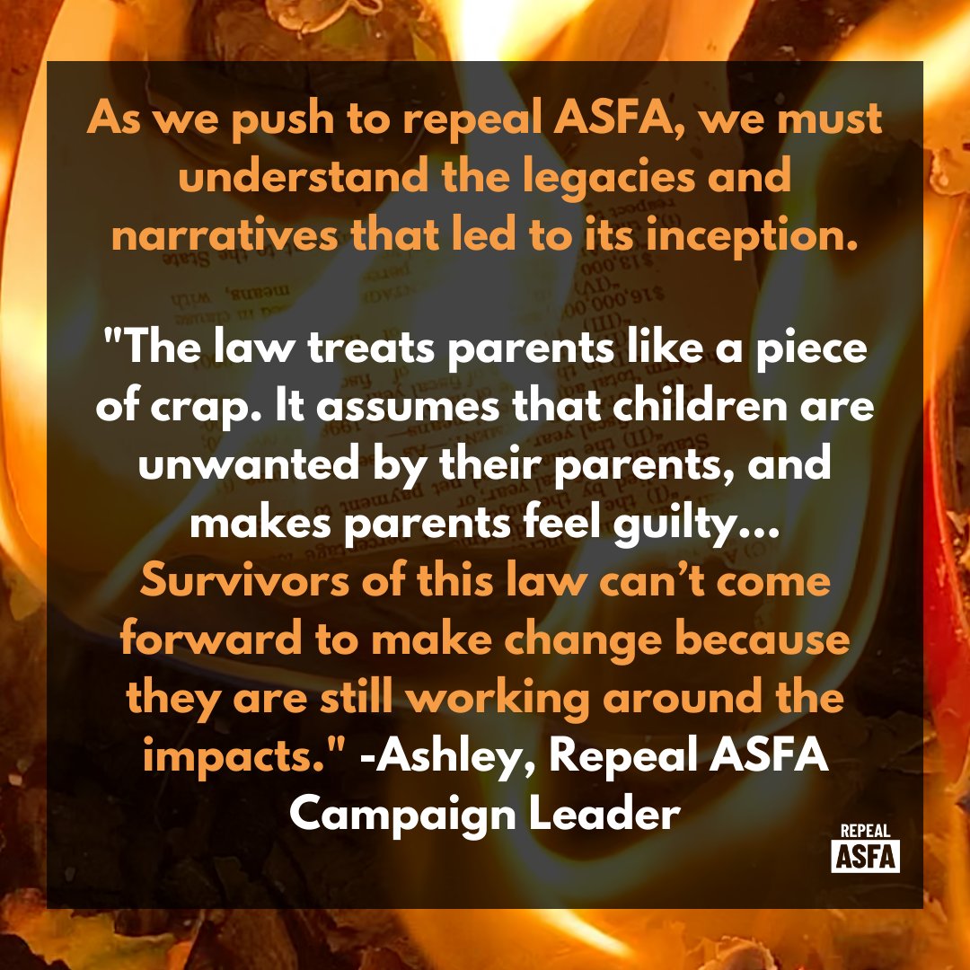 RepealASFA's tweet photo. Every November, the celebration of Adoption Awareness month overlooks the way that the family regulation system vilifies BIPOC families and markets their children for adoption. 1/3 https://t.co/OCHQsiHBes