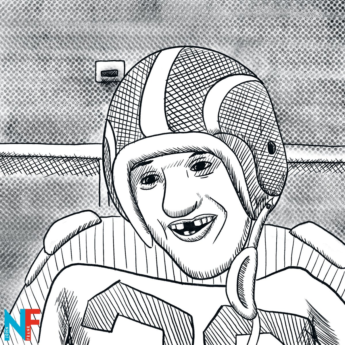 JohnFrankAnim's tweet photo. Life's tough, get a helmet.  What's one of your favorite quotes? #inktober2021 #Helmet https://t.co/LvZaQlKO6D