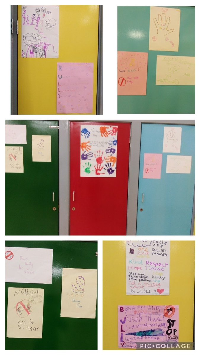 Anti-bullying week.Poster made by the children.