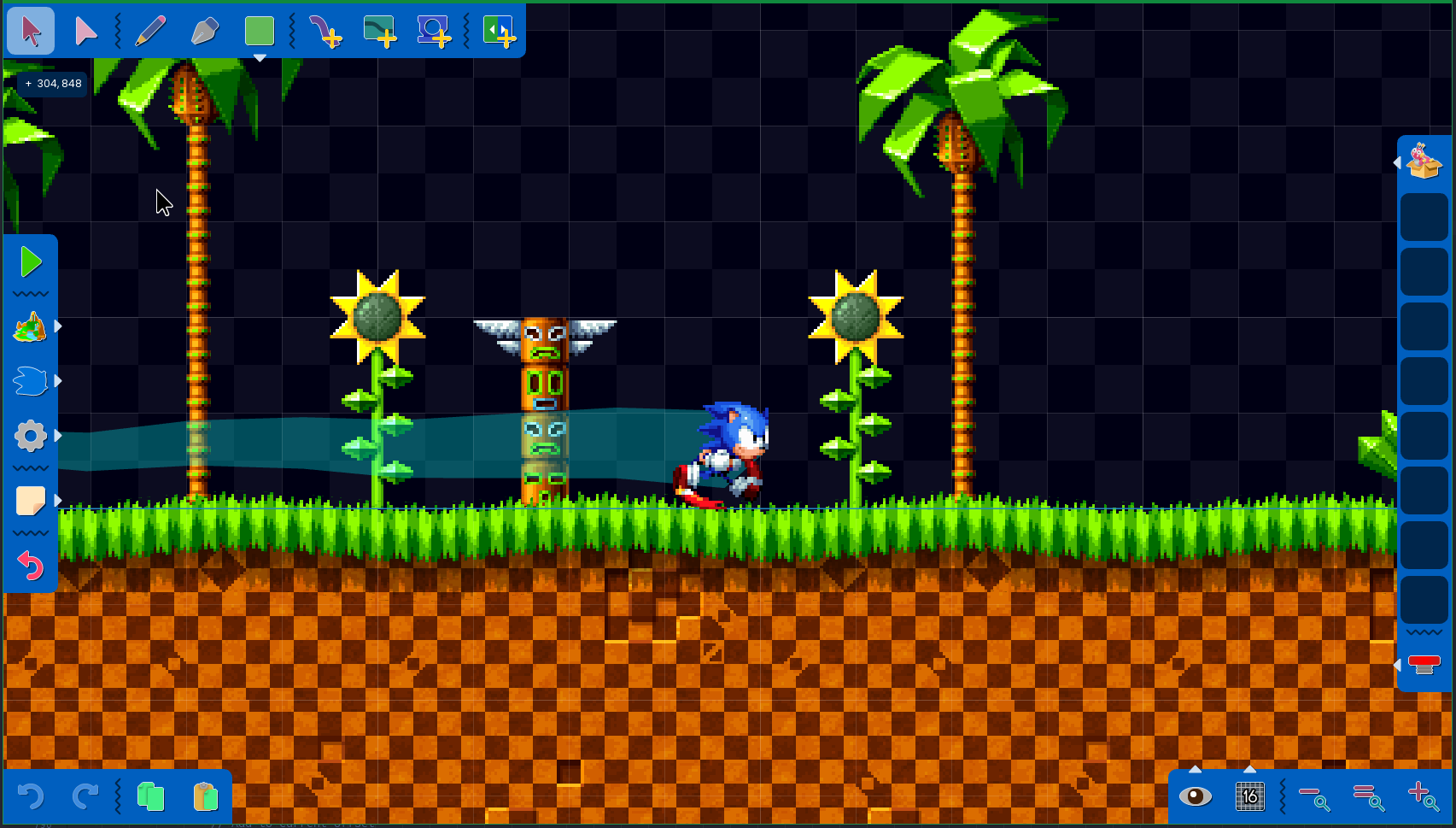 Sonic Studio (fan game) on X: Green Hill's lookin' a lot more