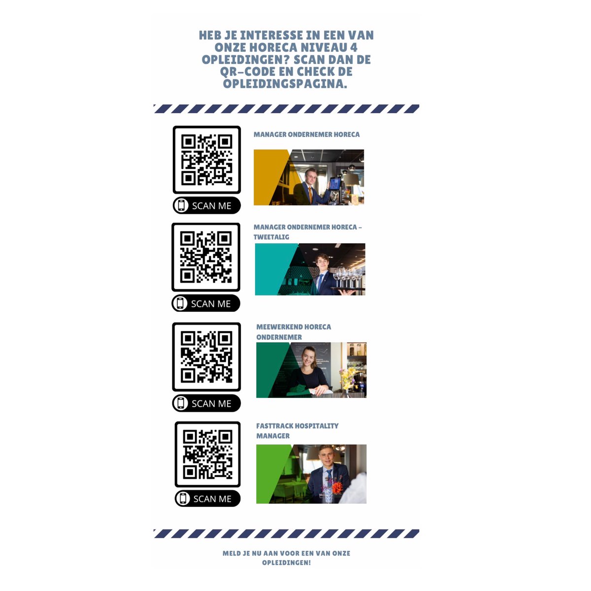 Tweetalig? De opleiding Manager/ondernemer horeca biedt deze opleiding ook als tweetalige variant aan.Horeca niveau 4 biedt diverse varianten aan. Scan de QR code voor informatie. De volgende open dag is 28 januari van 1️⃣6️⃣:0️⃣0️⃣ tot 2️⃣1️⃣:0️⃣0️⃣ uur. #rocvt #bilingualeducation