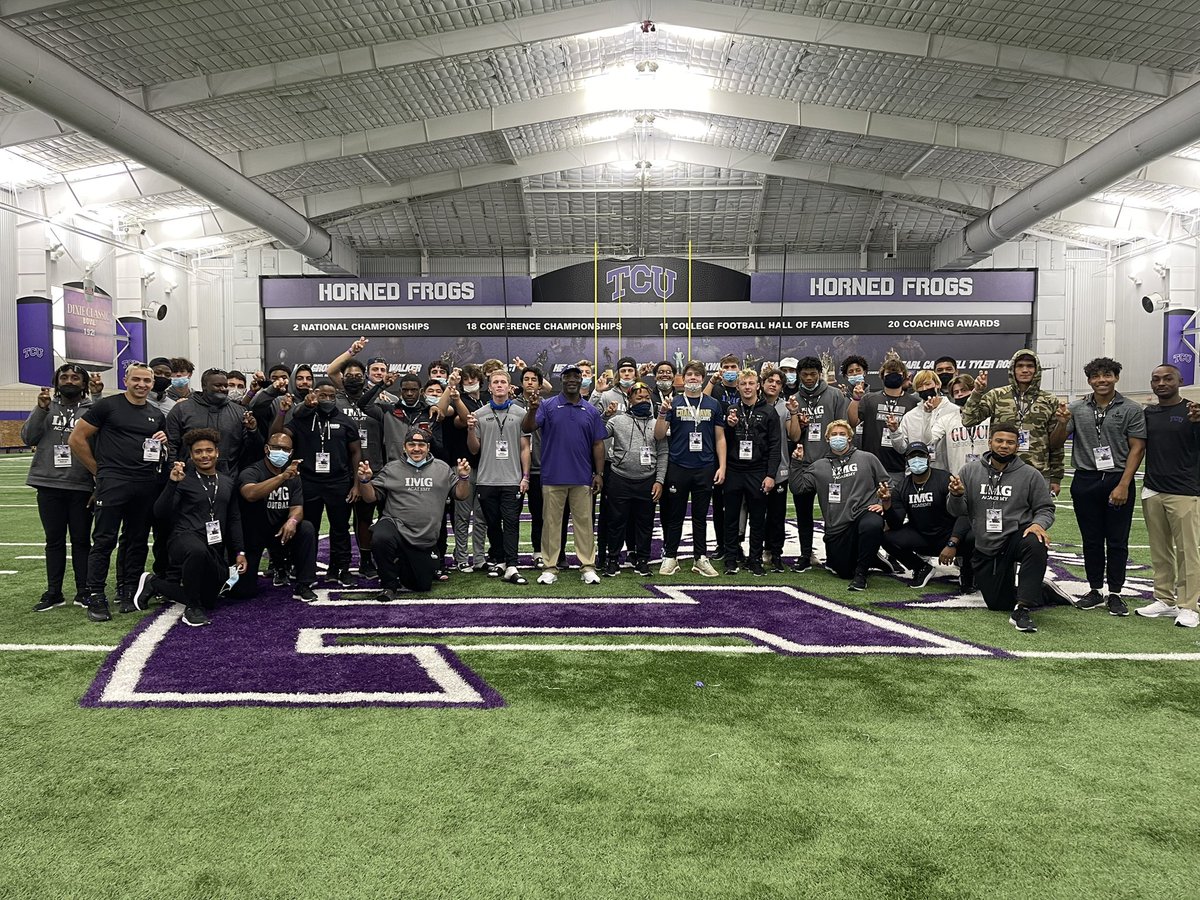 Great visit with <a href="/TCUFootball/">TCU Football</a> 
Thanks <a href="/CoachJoc4/">Coach Joc</a> and others for everything!